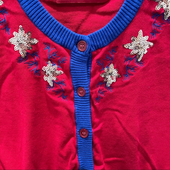 Weloveline Marvel Red & Blue Embellished Cardigan - Picture 3 of 6